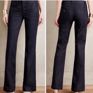 Pilcro & The Letterpress•Flared Trouser Jeans•Dark Wash•Sz 27
